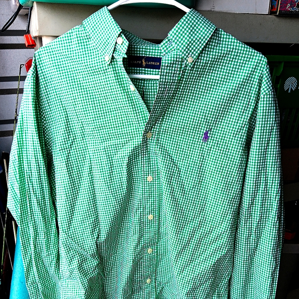 Long sleeve polo button up